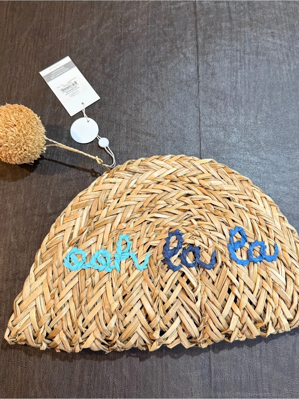 Mud Pie Ooh La La Straw Clutch with Tassel  and Packet New With Tags
